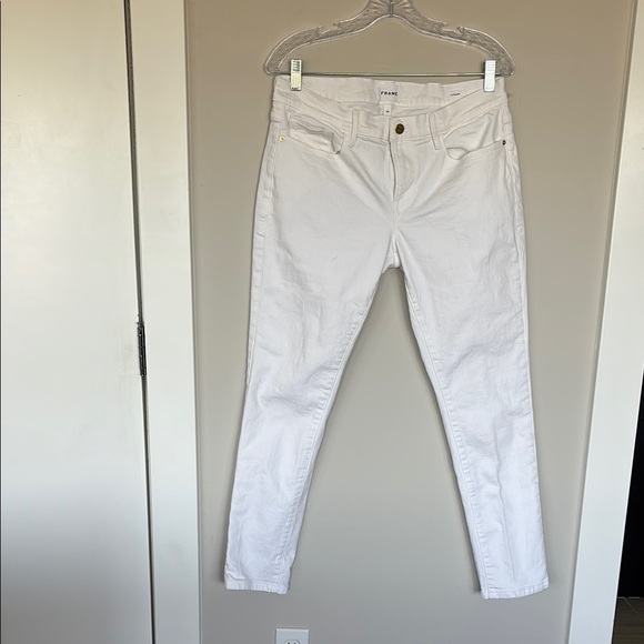 Frame Denim Denim - Frame Denim Women's White Le Garcon Jeans 28